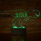 Personalised Dinosaur Colour Change Light LED Bedroom Night Light Boys Girls Mood Lighting