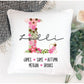 Personalized Mom Grandma Nana Pillow With Initial