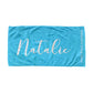 Personalized Beach Towel Simple Color With Quote
