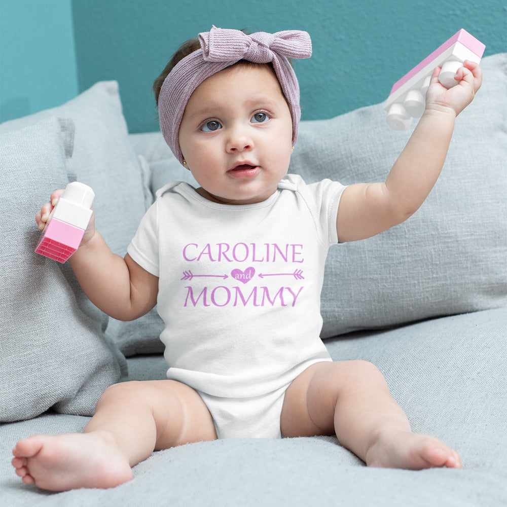 Personalized Baby Onesie Mother's Day Name