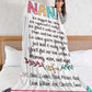 Personalized  Flora Mom/Nana/Auntie We Love You Blanket｜11042217