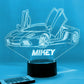 Personalised Lamborghini Colour Change Light LED Bedroom Night Light Boys Girls Mood Lighting Night Lights Night Lights