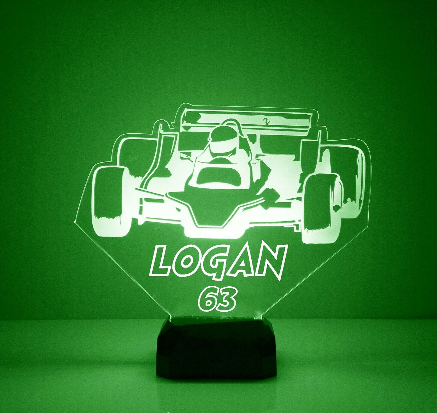 Personalized Color Changing Racing Car Lamborghini Night Lights With Name 7/16 Colors III27