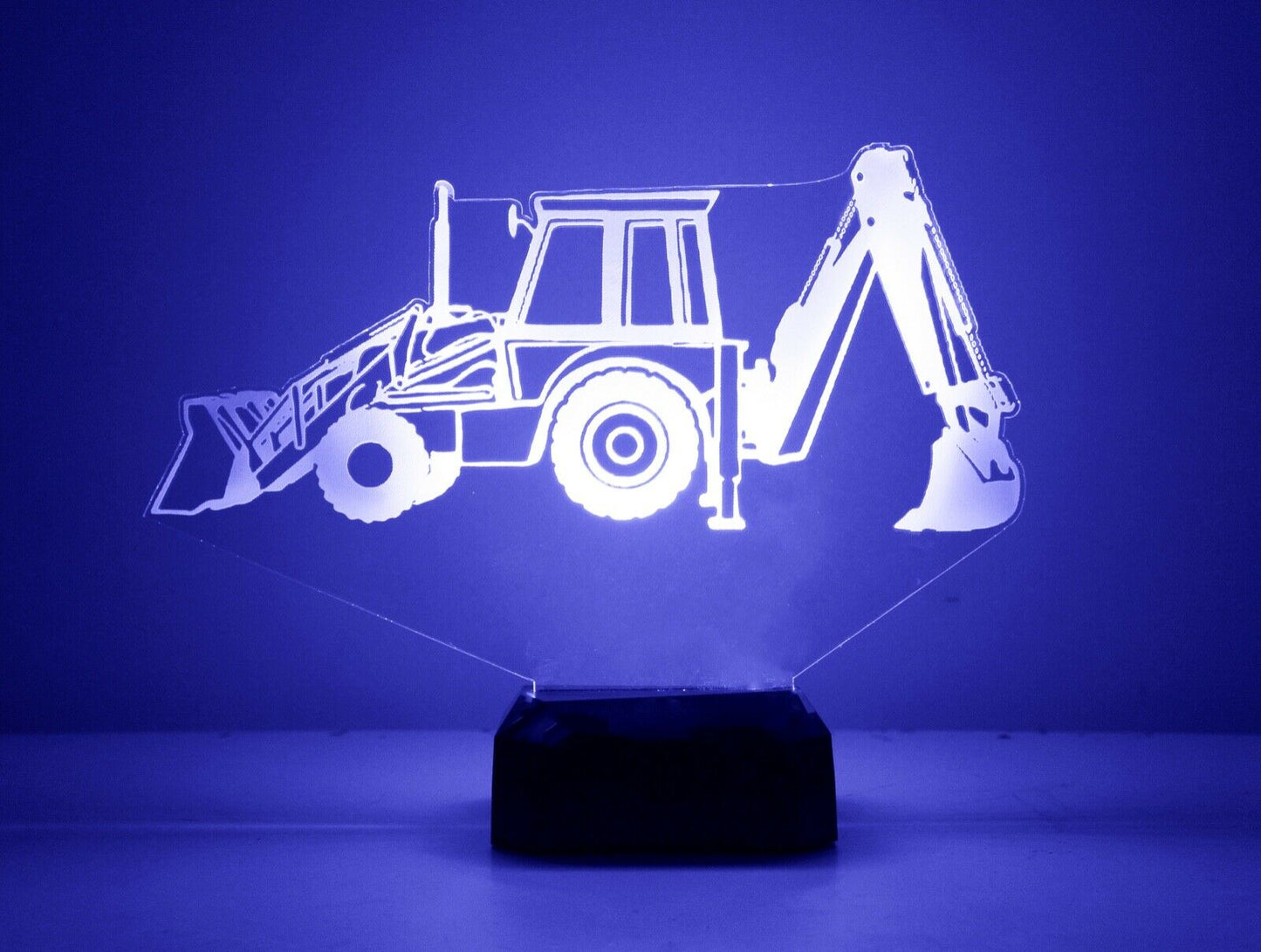 Personalised Backhoe Colour Change Light LED Bedroom Night Light Boys Girls Mood Lighting Backhoe Night Lights