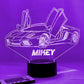 Personalised Lamborghini Colour Change Light LED Bedroom Night Light Boys Girls Mood Lighting Night Lights Night Lights