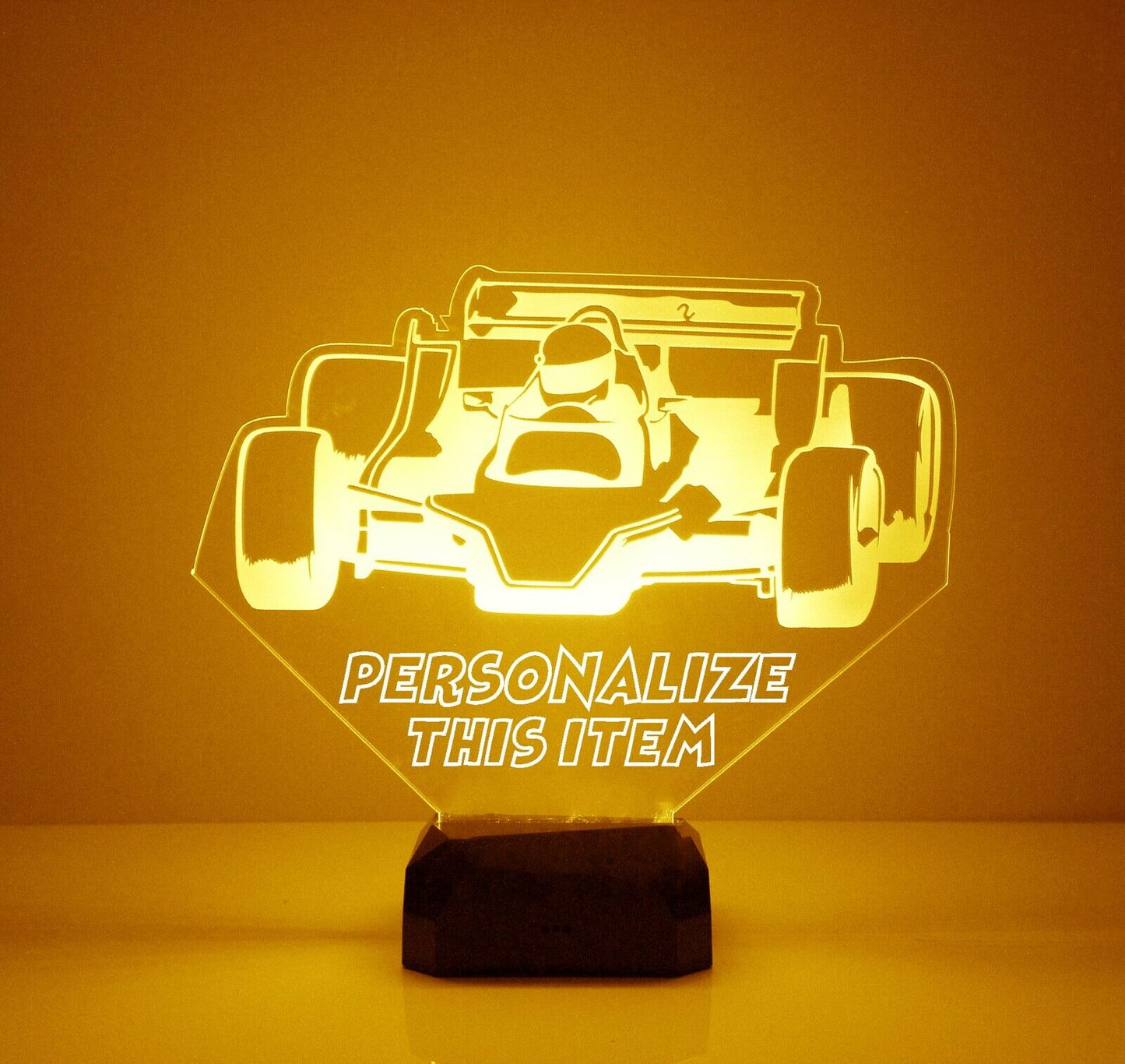 Personalized Color Changing Racing Car Lamborghini Night Lights With Name 7/16 Colors III27
