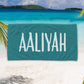 Personalized Beach Towel Simple Color With Name
