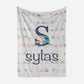 Personalized Fleece Swaddle Bedding Blanket Truck Theme