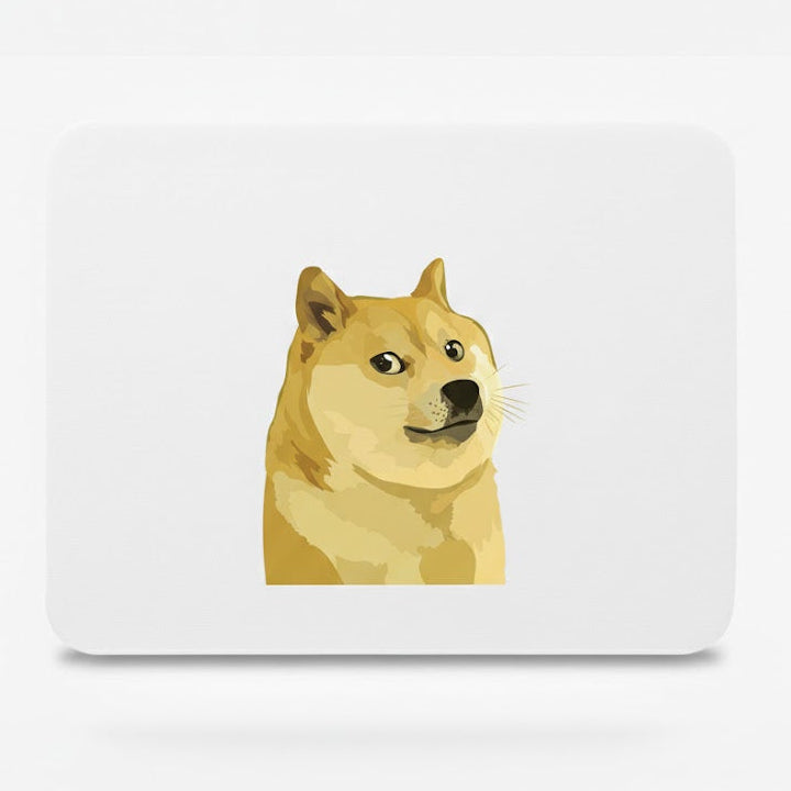 Doge Coin Logo Mouse Pad