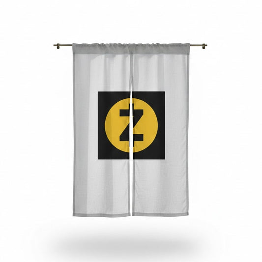 Crypto Logo Door Curtain Zcash