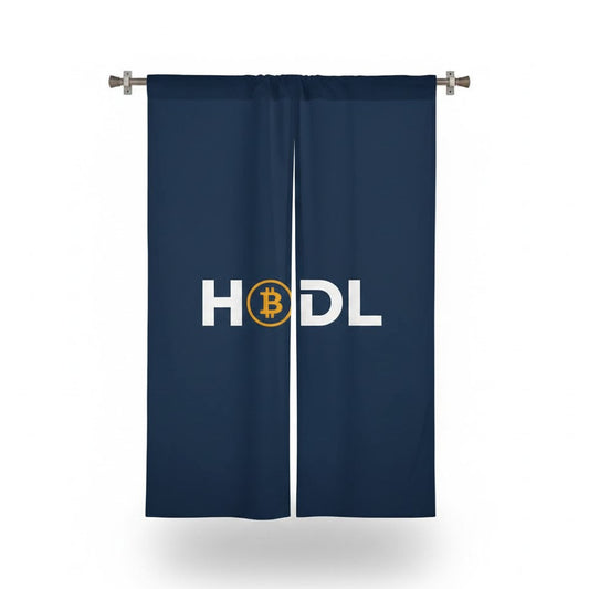 Crypto Logo Door Curtain HODL