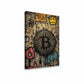 Bitcoin With Crown Graffiti Poster
