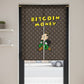Bitcoin Logo Door Curtain Cartoon Style