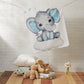 Personalized Elephant Blanket With Name IV01