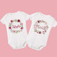 Personalized Floral Baby Onesie With Name