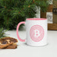 Light Pink Bitcoin Casascius Coin Colored Mug - 11 oz.